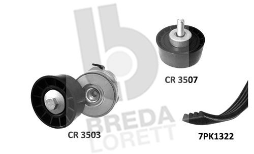 BREDA LORETT Поликлиновой ременный комплект KCA0032